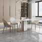 Nordic Sintered Stone Top Dining Set Rectangle 1/4/5/7 Pieces Dinette Table Set Clearhalo 'Dining Room Sets' 'Dining Tables & Seating' 'dining_room_set' 'furn' 'furn_dining_room_set' 'Furniture' 'Kitchen & Dining Furniture' 5491574