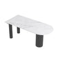 Glam Style Sintered Stone Dining Set Rectangle 1/4/5/6 Pieces Dining Set for Dining Areas