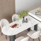 Glam Style Sintered Stone Dining Set Rectangle 1/4/5/6 Pieces Dining Set for Dining Areas
