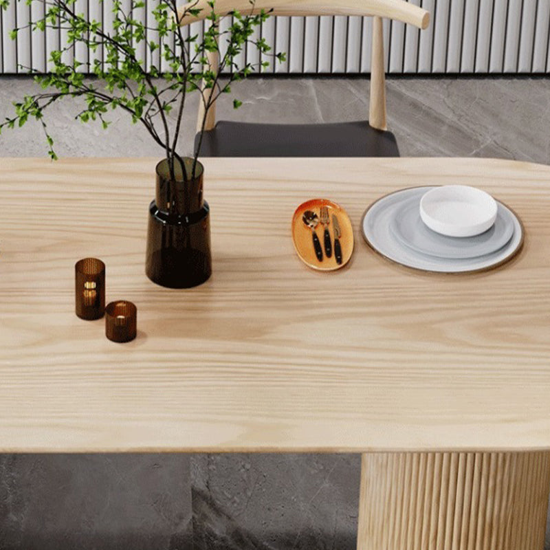 Modern Solid Wood Dining Table Free Form Table with 3 Legs for Kitchen Clearhalo 'Dining Tables & Seating' 'Dining Tables' 'dining_table' 'furn' 'furn_dining_table' 'Furniture' 'Kitchen & Dining Furniture' 5491630