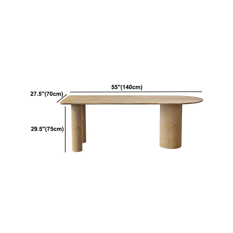 Modern Solid Wood Dining Table Free Form Table with 3 Legs for Kitchen Clearhalo 'Dining Tables & Seating' 'Dining Tables' 'dining_table' 'furn' 'furn_dining_table' 'Furniture' 'Kitchen & Dining Furniture' 5491634
