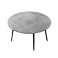 Contemporary Style Stone Dining Table Round Drop-Leaf Table with 4-foot