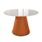 Traditional Luxury Dining Table with White Marble Round Dining Table for Home