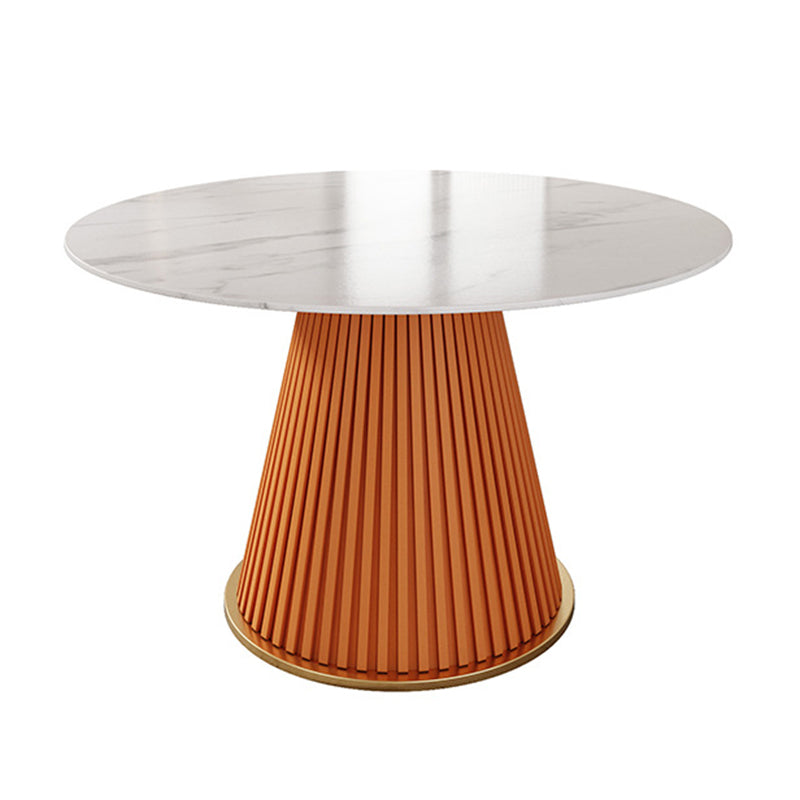 Traditional Luxury Dining Table with White Marble Round Dining Table for Home