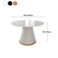 Traditional Luxury Dining Table with White Marble Round Dining Table for Home
