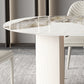 Traditional Luxury Dining Table Sintered Stone Oval Table for Home Clearhalo 'Dining Tables & Seating' 'Dining Tables' 'dining_table' 'furn' 'furn_dining_table' 'Furniture' 'Kitchen & Dining Furniture' 5491794
