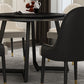 Round Double Pedestal Table Simplicity Style Dining Site Table with Turntable Clearhalo 'Dining Tables & Seating' 'Dining Tables' 'dining_table' 'furn' 'furn_dining_table' 'Furniture' 'Kitchen & Dining Furniture' 5491832