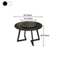 Round Double Pedestal Table Simplicity Style Dining Site Table with Turntable Clearhalo 'Dining Tables & Seating' 'Dining Tables' 'dining_table' 'furn' 'furn_dining_table' 'Furniture' 'Kitchen & Dining Furniture' 5491841