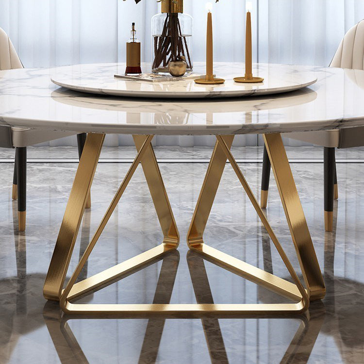 Marmeren eettafel Eigentijdse eettafel met voetstuk
