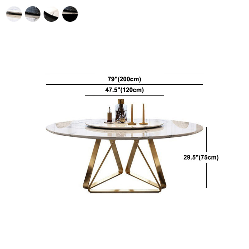 Marmeren eettafel Eigentijdse eettafel met voetstuk