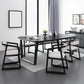 Simplicity Style Dining Table Solid Wood Black Dinette Table for Home and Kitchen 63"L x 27.6"W x 29.5"H Without Chairs Clearhalo 'Dining Tables & Seating' 'Dining Tables' 'dining_table' 'furn' 'furn_dining_table' 'Furniture' 'Kitchen & Dining Furniture' 5491915