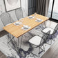 Rectangle 4 Legs Dining Table Luxury Solid Wood Kitchen Table