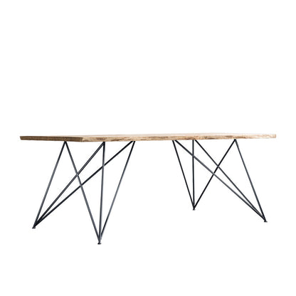 Rectangle 4 Legs Dining Table Luxury Solid Wood Kitchen Table