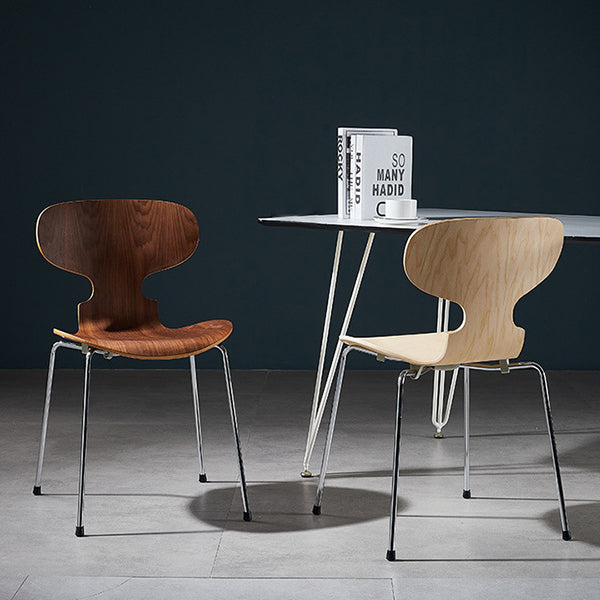 Chaise en bois moderne ouvert meubles côté salle à manger en finition mate