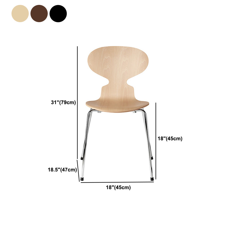 Chaise en bois moderne ouvert meubles côté salle à manger en finition mate