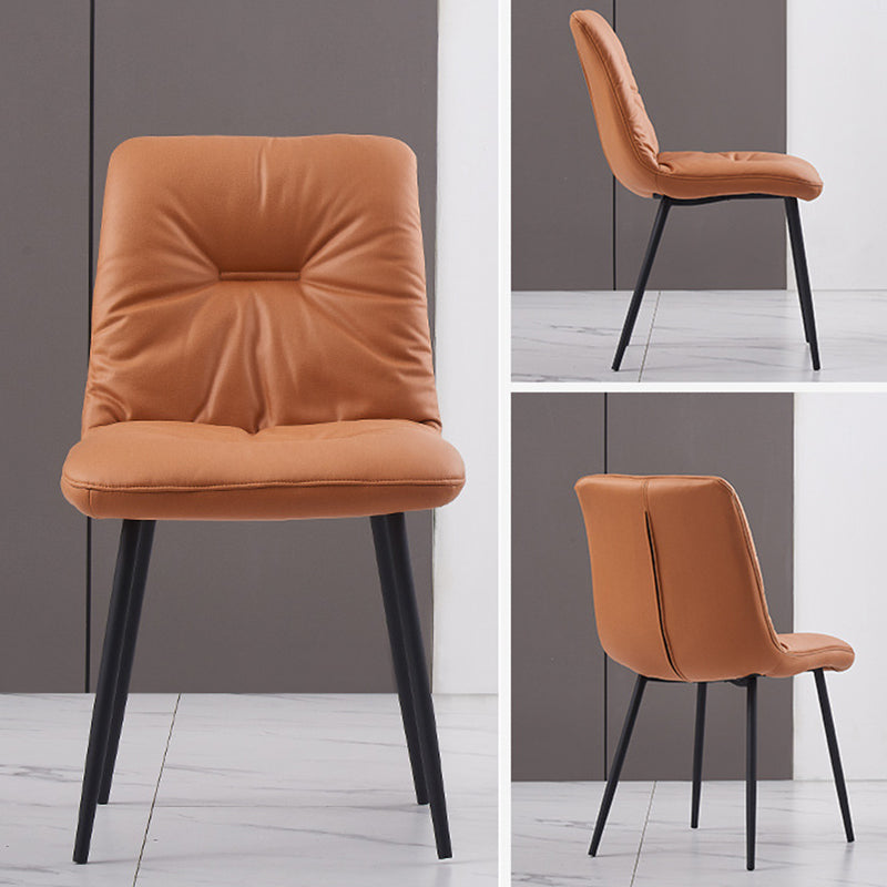 Sillas de comedor de brazo sin brazo sinux contemporáneos silla de comedor de metal para uso en el hogar