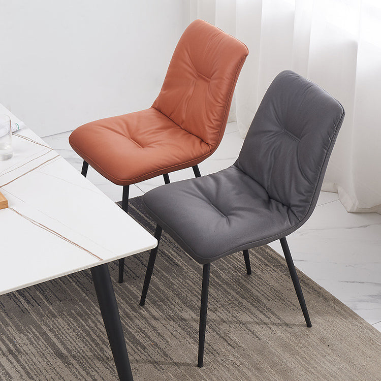 Sillas de comedor de brazo sin brazo sinux contemporáneos silla de comedor de metal para uso en el hogar