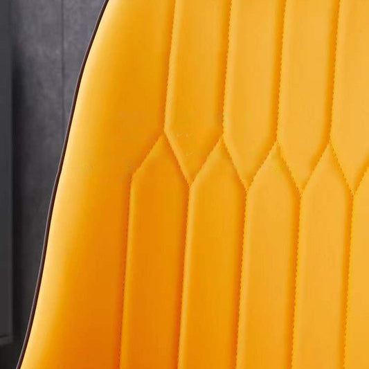 Sedia da sala da pranzo in pelle glam sedia parsons in finitura opaca per ufficio