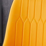 Silla de comedor de cuero de forma glamorosa silla parsons en acabado mate para la oficina