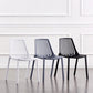 Modern Plastic Chair Slat Back Side Chair in Matte Finish for Home