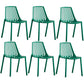 Modern Plastic Chair Slat Back Side Chair in Matte Finish for Home