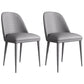 Contemporary Faux Leather Dining Chair Parsons Chair in Matte Finish for Kitchen