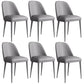 Contemporary Faux Leather Dining Chair Parsons Chair in Matte Finish for Kitchen