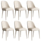 Contemporary Faux Leather Dining Chair Parsons Chair in Matte Finish for Kitchen