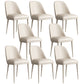 Contemporary Faux Leather Dining Chair Parsons Chair in Matte Finish for Kitchen