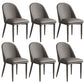 Contemporary Faux Leather Dining Chair Parsons Chair in Matte Finish for Kitchen