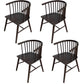 Modern Wood Dining Chair Slat Back Side Chair in Matte Finish for Home