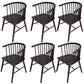 Modern Wood Dining Chair Slat Back Side Chair in Matte Finish for Home