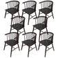 Modern Wood Dining Chair Slat Back Side Chair in Matte Finish for Home