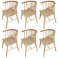 Modern Wood Dining Chair Slat Back Side Chair in Matte Finish for Home