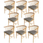 Modern Wood Dining Chair Slat Back Side Chair in Matte Finish for Home