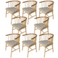 Modern Wood Dining Chair Slat Back Side Chair in Matte Finish for Home
