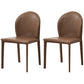 Modern Style Leather Armless Dining Chairs Metal Dining Chair for Home Use