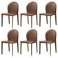 Modern Style Leather Armless Dining Chairs Metal Dining Chair for Home Use