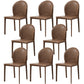 Modern Style Leather Armless Dining Chairs Metal Dining Chair for Home Use