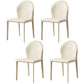 Modern Style Leather Armless Dining Chairs Metal Dining Chair for Home Use