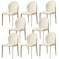 Modern Style Leather Armless Dining Chairs Metal Dining Chair for Home Use