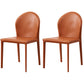 Modern Style Leather Armless Dining Chairs Metal Dining Chair for Home Use