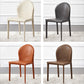 Modern Style Leather Armless Dining Chairs Metal Dining Chair for Home Use