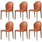 Modern Style Leather Armless Dining Chairs Metal Dining Chair for Home Use
