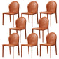 Modern Style Leather Armless Dining Chairs Metal Dining Chair for Home Use