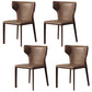 Modern Style Leather Dining Side Chair Wingback Side Chair for Restaurant Use