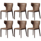 Modern Style Leather Dining Side Chair Wingback Side Chair for Restaurant Use