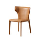 Modern Style Leather Dining Side Chair Wingback Side Chair for Restaurant Use