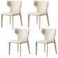 Modern Style Leather Dining Side Chair Wingback Side Chair for Restaurant Use