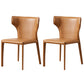 Modern Style Leather Dining Side Chair Wingback Side Chair for Restaurant Use